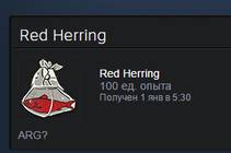 Бесплатный steam Значок 100+ опыта Red Herring Бесплатный steam Значок 100+ опыта Red Herring